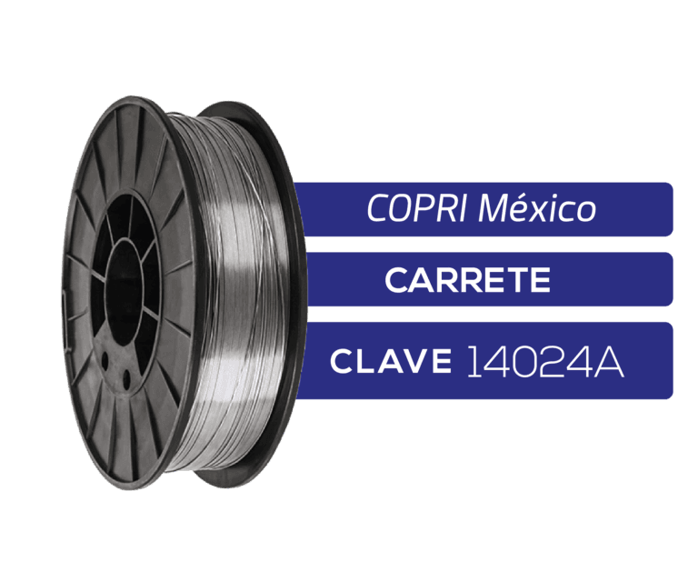 carrete de micro alambre con fundente (flux)